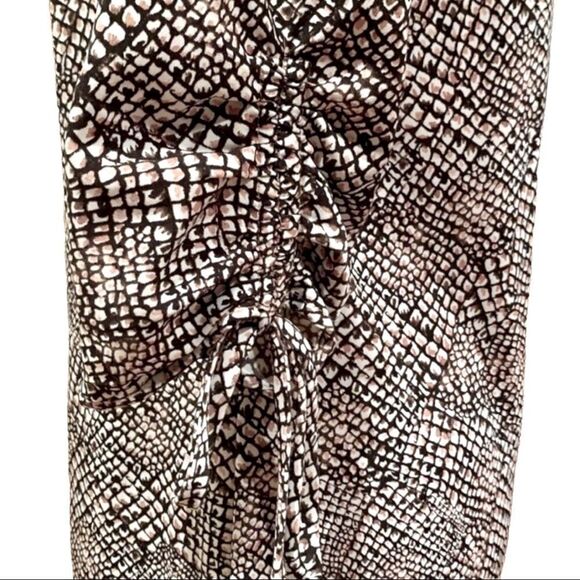 NEW H&M Shift Dress Black White Mauve Print Sz 6 - Picture 10 of 14